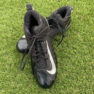 Nike Alpha Menace Pro Mid TD Black Silver Men’s Size 11 Football Clears